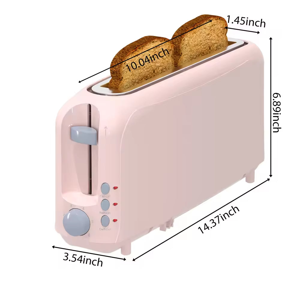 2-Slice Slim Toaster – 6 Shade Settings