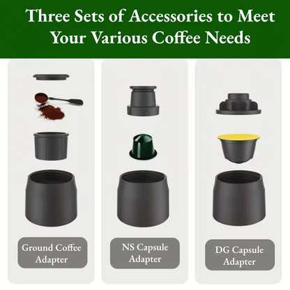 3-in-1 Portable Coffee Machine – Manual Espresso Maker