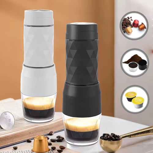 3-in-1 Portable Coffee Machine – Manual Espresso Maker